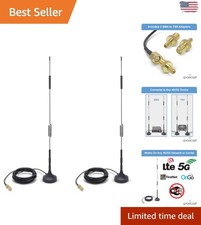 Versatile 4G/5G Magnetic Antenna with SMA & TS9 Adapters – Seamless Installation picture