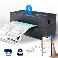 203DPI Wireless 4x6 Thermal Label Printer Fast Shipping Label Maker USB BT picture