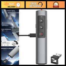 Wireless Presentation Clicker for PowerPoint - 2-in-1 USB & Type C Receiver picture