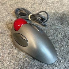 Logitech TrackMan Marble T-BC21 USB Wired Ambidextrous Trackball Mouse Vintage picture