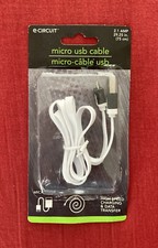 White e-circuit Micro USB Cable High-Speed Charging & Data Transfer (29.25 in) picture