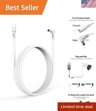 Versatile 3.3FT DC5521 Power Adapter Cable with 90 Degree Connector for Devices picture