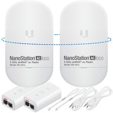 Wireless Bridge LOCO5AC Pre-Configured Bundle 2 Nanostation LOCO 5AC Point picture