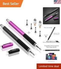 2 Pcs [2 in 1 Precision Series] Disc Stylus/Styli for All Touch Screen Device... picture