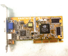 VINTAGE ASUS VANTA16 NVIDIA RIVA TNT2 16 MB AGP VGA CARD VGA SVIDEO RCA MXB163 picture