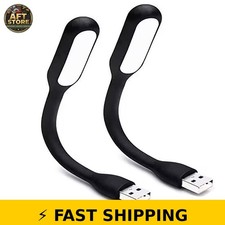 Soseelnee Mini Flexible USB LED Reading Lamp - 2 Pack (Black) picture