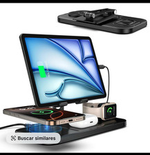 4-in-1 Foldable Fast Charge Charging Station Stand, Black picture