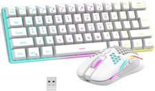 60% Wireless Gaming Keyboard and Mouse Combo, 2500Mah Rechargeable Battery, U... picture