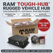 CASE OF 30 RAM Mounts Tough-Hub 6-Port USB Vehicle Hub 12V-48V RAM-234-HUB1U picture