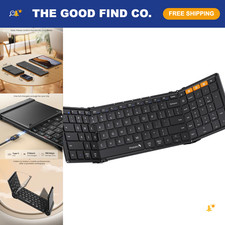 Full-Size Foldable Bluetooth Keyboard for Travel - Compact, Lightweight, Wireles picture