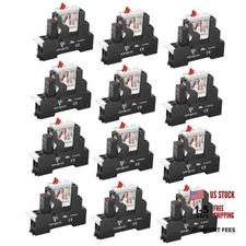 UL Listed 8A Electromagnetic Power Relay Din Rail 8Pin 110/0 AC 110V 12 8 Pin picture
