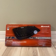 Microsoft Comfort Curve Keyboard 2000 Open Box Excellent Condition picture