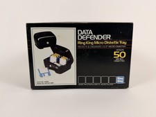 Vintage 1985 Ring King Data Defender 3.5 Floppy Disk Storage Case NOS picture