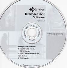 Gateway Intervideo DVD Software Version 1.8 *DISC ONLY* picture