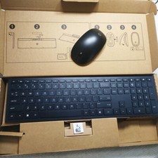 Black Wireless keyboard and mouse set for HP HSA-P003K HSA-P003M USA Layout picture