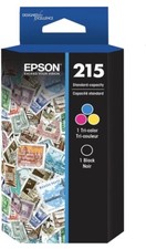 New EPSON 215 Ink Standard Capacity Black & Color Cartridge Combo Pack (T215120- picture