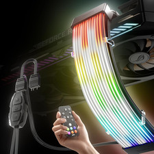 Aurora Pro RGB Cable Cover with 108 Addressable Leds, RGB Power Cable Cover for picture