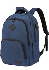 Laptop Backpack, Classic 17 Inch Large Capacity Water 17 Inch, Black  picture