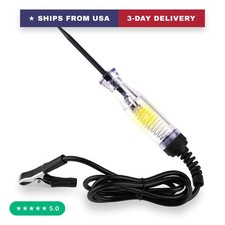 Test Light Automotive, 6-24V DC Voltage Tester, Circuit Tester with Alligator Cl picture