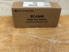 NVT Phybridge NV-ECLK EC-Link Long Reach PoE Over Coax Adapter NEW Open Box picture