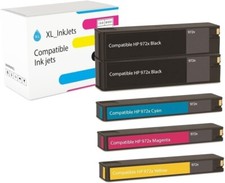 972X 972 XL 5 pack Ink Cartridge For HP PageWide Pro 452dn 452dw 477dn 477dw-NEW picture