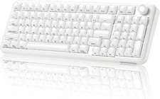 X98 QMK/VIA Wireless Mechanical Keyboard with Knob,Jelly Keycaps Hot Swap Gaming picture