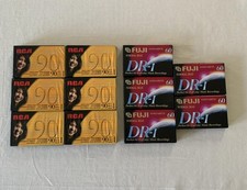 RCA Fuji Blank Audio Cassette Lot 11 Normal Bias 90 60 Min Type I Sealed Tapes picture