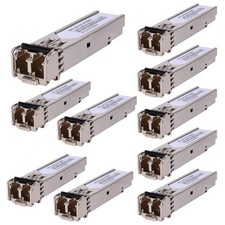 10Pack 1.25G 850nm Multimode SFP LC Transceiver Fiber Module 550 Meters 1000B... picture