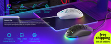 M1SE Wired Gaming Mouse with Honeycomb Shell, 12800DPI Optical Sensor, 6 Program picture