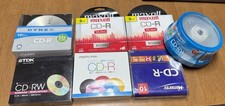 NEW x65 Total Blanks CD-R Mixed Lot Memorex Maxell Dynex TDK 80 Minutes Cases picture