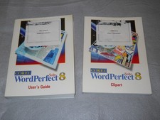 Vintage 1997 Corel Word Perfect Suite 8 User's Guide + Clipart Books  _ picture