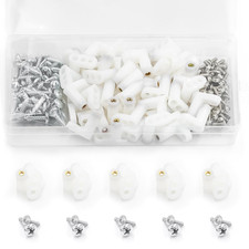 50 Pcs Plastic PCB Standoffs Mounting Feet with Screws, L-Shaped picture