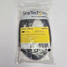 StarTech.com 3m Black Straight Through DB9 RS232 Serial Cable MXT1003MBK picture