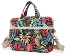 Black Forest Pattern Water Resistant Laptop Messenger Bag Fits 15/15.6 Inch picture
