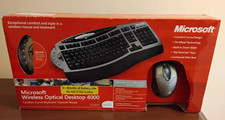 Microsoft Advanced Ergonomic Wireless Laser Desktop 4000 Keyboard & Mouse picture