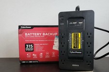 CyberPower 650VA/360W GreenPower UPS Battery Backup - Black - SX650U ( Used ) picture
