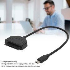TypeC Adapter 2.5in USB 3.0 10G SSD HDD Hard Disk Drive Cable Protecti QEEZ picture