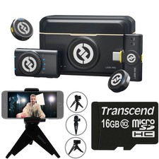 Hollyland LARK M2 Wireless Mini Combo Mic System with Selfie Tripod + 16GB Card picture