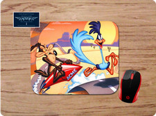WILE E COYOTE & ROADRUNNER CUSTOM NON-SLIP MOUSE PAD DESK MAT SCHOOL HOME OFFICE picture