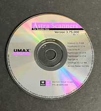 Astra Scanners UMAX CD Version 3.75.000 Rev 1 1996-2001 VistaScan PageManager picture