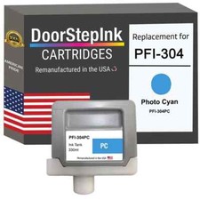 DoorStepInk Compatible Ink Cartridge for Canon PFI-304 330mL Photo Cyan-USA picture