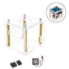 Acrylic Enclosure Clear Shell Case Kit W/ Cooling Fan For Orange Pi Zero 3 Parts picture