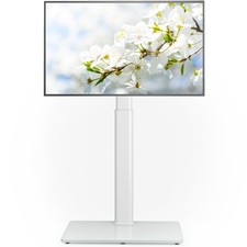 Universal Floor TV Stand with Mount 70 Degree Swivel 9 Level Height Adjustabl... picture