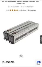 2 Set of RBC140 battery cartridge replacement for APCRBC140 picture