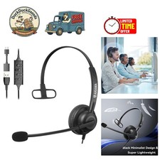 USB Wired Headset with Comfortable Ear Pad and Noise Isolation for Home Office picture