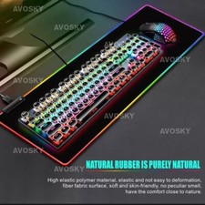 Large RGB LED Mouse Pad - Illuminated Gaming Mat for Precision and Style picture