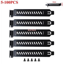 Lot Vented PCI Slot Covers Metal Dust Filter Expansion Plates for Computer Cases picture