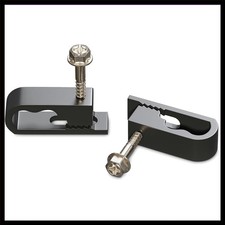 THE CIMPLE CO Dual Cable Clips with Screws - 1/2 Inch Coaxial Cable Clamps... picture