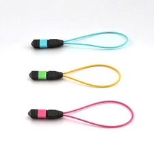 MPO Fiber Loopback Test Plug Connector Female Single‑Mode OM3 OM4, 8/12/24 Cores picture