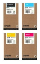 4 x Genuine Ink EPSON Stylus Pro 9450 9400 7400 / T6124 T6123 T6122 T6121 Ink picture